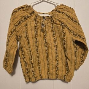 3t Jessica Simpson mustard colored top